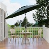 9' Outdoor Patio Umbrella, Outdoor Table Umbrella, Yard Umbrella, Market Umbrella with 8 Sturdy Ribs, Push Button Tilt and Crank - 4 of 4