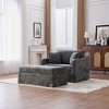 Sapphtopaz Modern Chenille Couches for Living Room with 2 Bolster Pillows Upholstered Single Sofa with Metal Legs Accent Armchair for Bedroom - 3 of 4