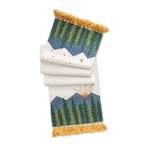 Park Hill Collection Mountain Sunrise Appliques Cotton Table Runner - 1 of 1