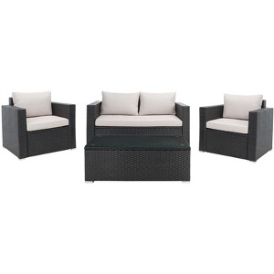 Machie 4Pc Living Set - Indoor/Outdoor - PAT7508 - Safavieh - 1 of 4