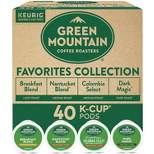 Green Mountain Medium Roast Coffee Roasters Favorites Collection Keurig K-Cup Variety Pack - 40ct/13.1oz