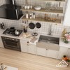 CASAINC 30" Stainless Steel Single Bowl Farmhouse Apron Kitchen Sink with Included Grid and Strainer - 3 of 4