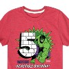 Boys' - Marvel - Hulk Incredible Birthday 5 Short Sleeve Graphic T-Shirt - 2 of 4