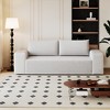 GDFStudio Thresh Modern 63" Corduroy Upholstered Loveseat Sofa with Backrest Pillows - 2 of 4