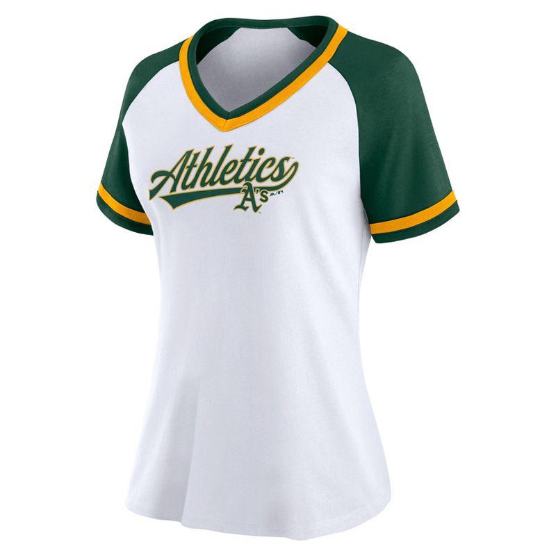 MLB Oakland Athletics Women&#39;s Jersey T-Shirt, 2 of 4