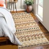 Area Rug Washable Low Pile Geometric Printed Floor Cover Non Slip Distressed Indoor Throw Rug Foldable Soft Ultra Thin Farmhouse Carpet - 2 of 4