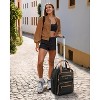 LUGGEX Underseat Carry On Luggage with Wheels, Softside Personal Item, Underseat 16 Inch, Chestnut Black - 2 of 4