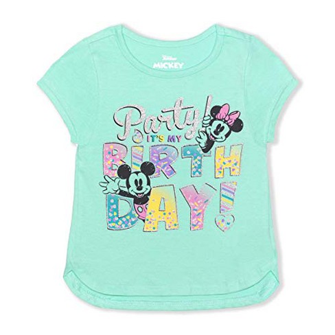 Disney Kids Disney Minnie Mouse Relaxed Fit Short Sleeve Round T Shirt Blue 5 Target