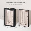 Necklace Organizer Box, 2-Layer Jewelry Storage Boxes with Clear Lid, Tangle-Necklace Display Case - 3 of 4