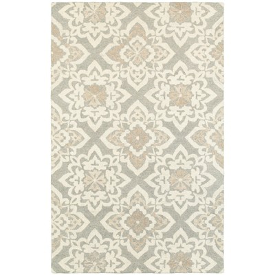Oriental Weavers Craft 93004 Grey/ Sand Indoor Area Rug - 3'6" x 5'6"