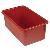 Romanoff Products Romanoff Stowaway Plastic Tray (No Lid) Red Pack of 3 (ROM12102-3) - 2 of 2