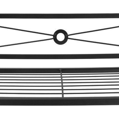 Black Steel 3-Tier Over-the-Toilet Storage Shelf