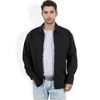 Anna-Kaci Men's Lightweight Zip-Up Jacket with Front Pocket and Classic Collar - X Large, Black - 4 of 4
