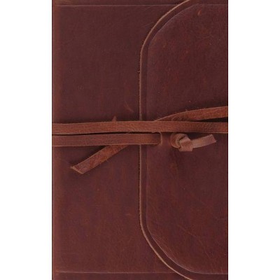 ESV Thinline Bible (Flap with Strap) - (Leather Bound)