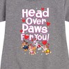 Girls' - Paw Patrol - Head Over Paws For You Graphic Short Sleeve Fleece Dress - 2 of 4