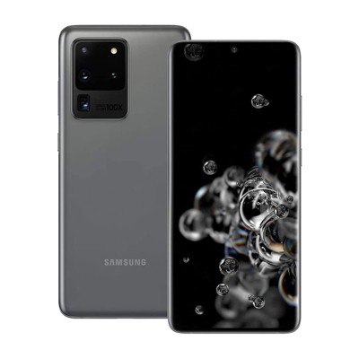 Samsung Galaxy S20 Ultra 5G 128GB ROM 12GB RAM G988 6.9" Unlocked Smartphone - Manufacturer Refurbished