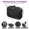 Fosmon Travel Makeup Organizer Bag, Large Makeup Case Waterproof, Makeup Bag Organizer with Compartments, Professional Makeup Train Case for Cosmetics - 4 of 4