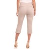 Rekucci Women's Pull-On Mid-Rise Straight-Leg Capri Pants with Tummy Control and Hidden Pocket - 3 of 4