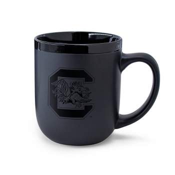 NCAA South Carolina Gamecocks 12oz Ceramic Coffee Mug - Black