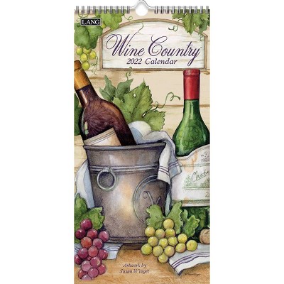 2022 Vertical Wall Calendar 7.75"x15.5" Wine Country - Lang