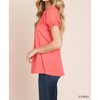 Women's Contrast Bubble Sleeve Top - Cotton Bleu - image 2 of 3