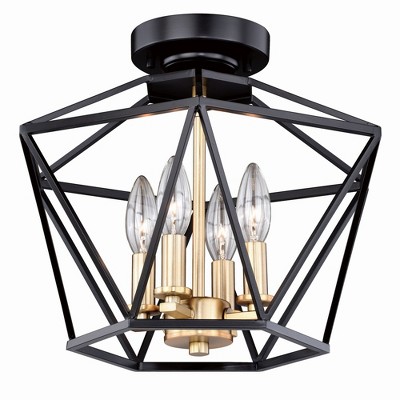 Vaxcel Turin 4 - Light Flush Mount in  Noble Bronze