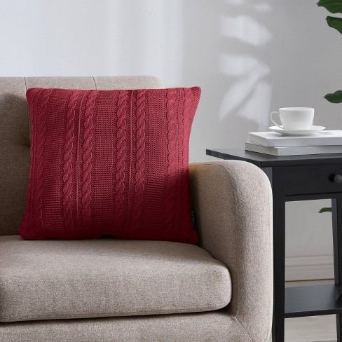 Target cable knit pillow sale