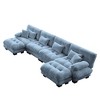 Christopher Knight Home Kelly Modular Chenille Upholstery 173.2" Sectional Sofa with Ottomans - 3 of 4