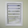 Versailles Cordless Zebra Slimline Privacy Room Darkening Shade for Windows Ivory - 2 of 4