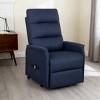 TopComfy Accent Chairs Elderly Lift Chair with Pockets Quick Assembly Soft Fabric Comfortable Seating for Living Room, Blue, 34.6"*26.8"*40.9" - 2 of 4