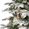 Flocked Fir Artificial Christmas Tree with Warm White Lights & Bendable Branches – Winter Wonderland X-Mas Tree - 4 of 4