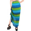 LA LEELA Women's Sarong Bikini Skirt Cover up Swimwear Bathing suit Summer Wraps Swimsuit Beach Wrap for Women One Size Green, Tie Dye Design - 2 of 4