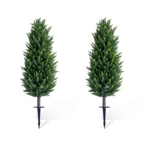 Artificial Topiary Tree with Ground Spike - 1 of 4