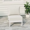 WestinTrends  Avalon Outdoor HDPE Deep Seating Modular Armless Patio Chair with Patio Cushions - 2 of 4