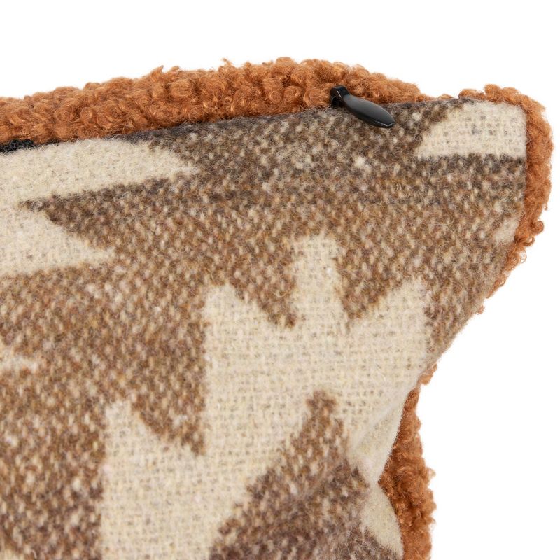 Northlight 15" Brown Southwestern Pattern Worsted Square Throw Pillow, 5 of 7