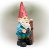12" Polyresin Gnome Welcome Statue - Alpine Corporation - 4 of 4