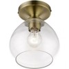 Livex Lighting Catania 1 - Light Semi-Flush Mount in  Antique Brass - 2 of 3