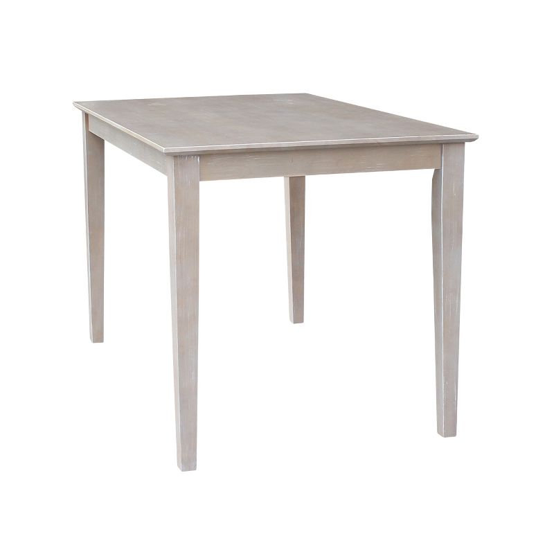 Solid Wood 30"X 48" Dining Table Weathered Gray - International Concepts, 4 of 8