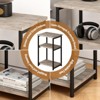 3-Tier Metal End Table - Tall Narrow Side Table with Storage Shelf for Living Room, Bedroom & Bathroom - 4 of 4