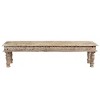 Driftwood Carved Bench Brown - Timbergirl: Rustic Wood Grain Design for Bedroom, Entryway - 2 of 4