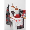 C&F Home Red Poinsettia Print on Black Background Cotton Christmas Cooking Apron, One Size Fits Most, 29 x 34 in. - 2 of 4
