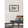 Trends International Jurassic World: Dominion - North American Dinosaur Map Framed Wall Poster Prints - 2 of 4