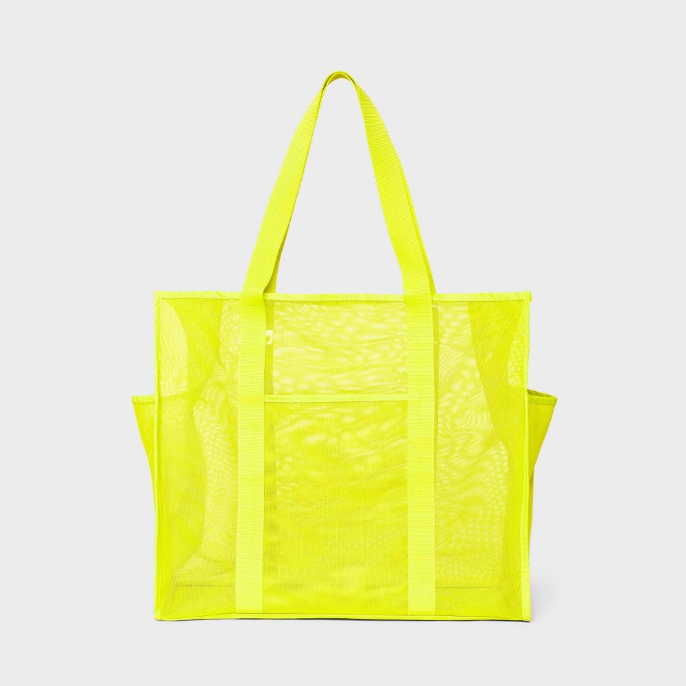 Photos - Travel Accessory Mesh Tote Handbag - Shade & Shore™ Yellow