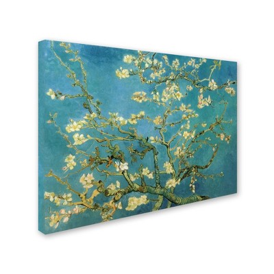 Trademark Fine Art -Vincent van Gogh 'Almond Branches In Bloom 1890' Canvas Art