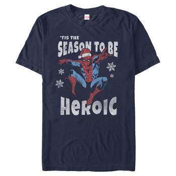 Men's Marvel Christmas Spider-Man Heroic Season T-Shirt