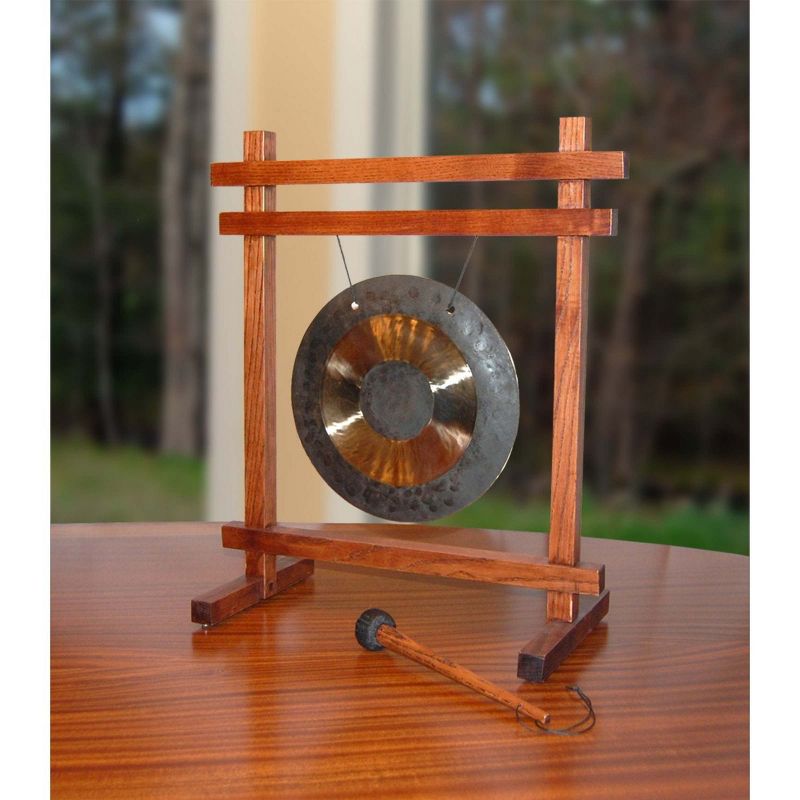 Woodstock Wind Chimes Signature Collection, Woodstock Desk / Table Gong Brass Wind Gong, 3 of 9