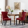 WestinTrends  Velvet Upholstered Tufted Dining Chairs (Set of 2) - 2 of 4