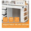 Makeup Vanity Desk Set 11 Bulbs And Mirror 4 Drawers and Built-in Shelves With Power Outlet 3 Adjustable Light Modes for Bedroom White - 4 of 4