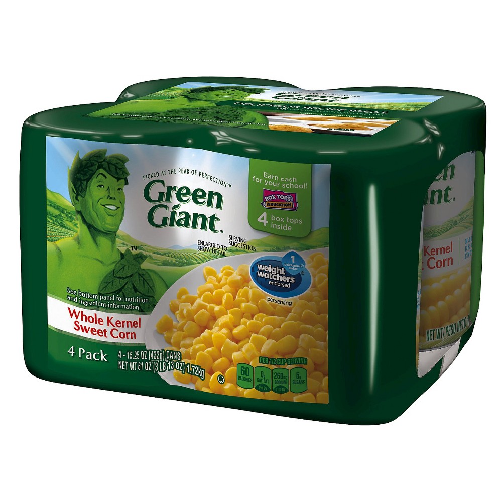 UPC 020000110189 product image for Green Giant Whole Kernel Sweet Corn 15.25 oz. - 4 pk | upcitemdb.com