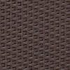 Merrick Lane 4 Piece Chocolate Brown Faux Rattan Patio Furniture Set with 2 Chairs and Sofa with Removable Beige Cushions and Table - 3 of 4